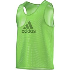 Спортивная футболка мужская и женская Adidas BIB 14 F82135, зеленая цена и информация | Мужская спортивная одежда | kaup24.ee