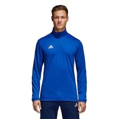 Meeste spordi dressipluus Adidas Core 18 TR Top M CV3998, sinine hind ja info | Meeste spordiriided | kaup24.ee