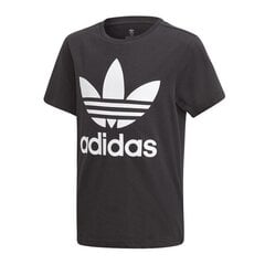 Poiste särk Adidas Originals Trefoil Jr DV2905, must цена и информация | Рубашки для мальчиков | kaup24.ee