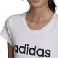 Tüdrukute särk Adidas YG E LIN Tee Jr DV0357, valge hind ja info | Tüdrukute särgid | kaup24.ee