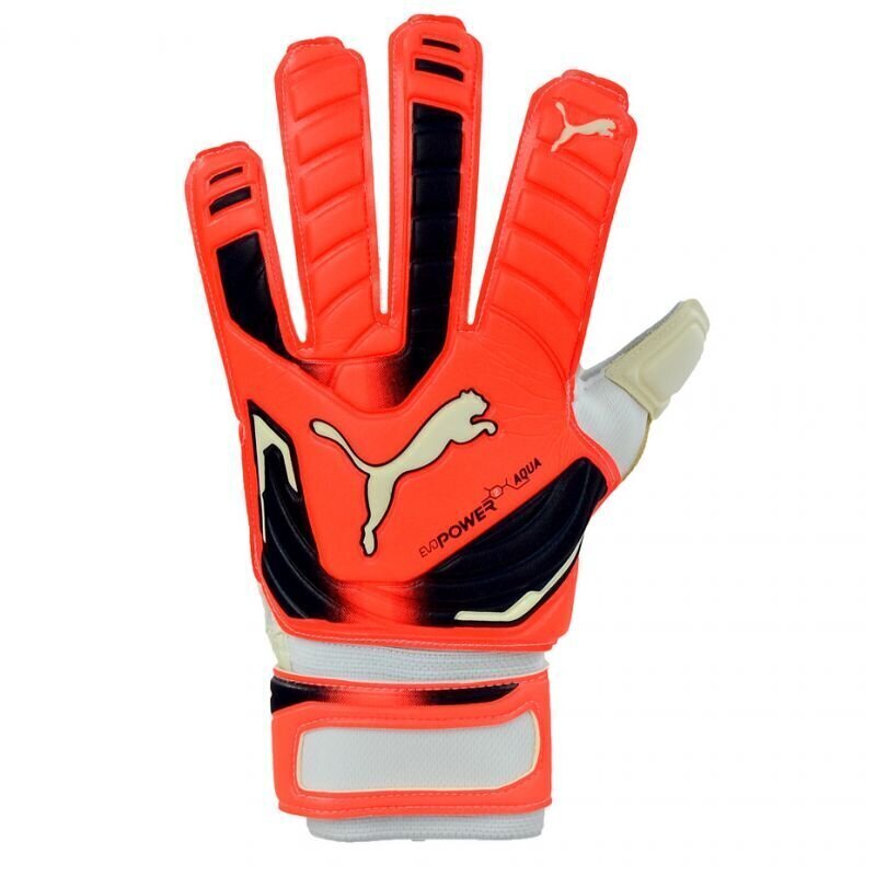 Väravavahi kindad Puma Evo Power Grip 2 Aqua 41145 30, oranž цена и информация | Väravavahi kindad | kaup24.ee