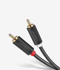 Кабель Ugreen stereo 2RCA, Cinch 5 м, серый (10520) цена и информация | Кабели и провода | kaup24.ee