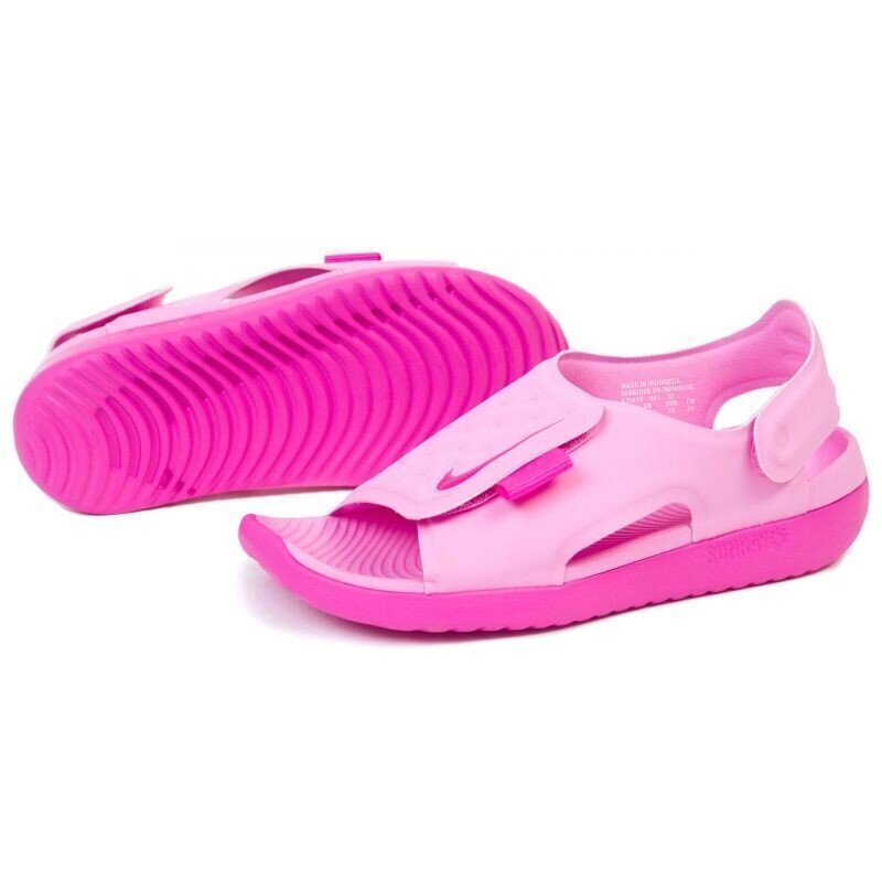 Tüdrukute sandaalid Nike Sunray adjust 5 (GS / PS) AJ9076-601, roosa hind ja info | Laste sandaalid | kaup24.ee