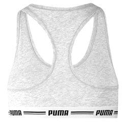 Спортивный бюстгальтер женский Puma Racer Back Top 1P Hang Sports Bra W 907862 03, серый цена и информация | Спортивная одежда для женщин | kaup24.ee