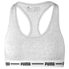 Спортивный бюстгальтер женский Puma Racer Back Top 1P Hang Sports Bra W 907862 03, серый цена и информация | Спортивная одежда для женщин | kaup24.ee