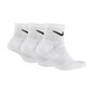 Meeste spordisokid Nike Everyday Cushion Ankle M SX7667 100, 3 paari, valge hind ja info | Meeste sokid | kaup24.ee