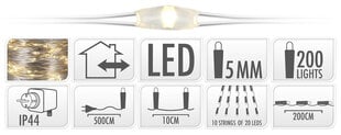 Jõuluvalgustid 200 LED цена и информация | Гирлянды | kaup24.ee