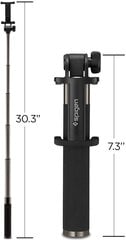 Juhtmevaba selfipulk Spigen S530W, must цена и информация | Моноподы для селфи («Selfie sticks») | kaup24.ee