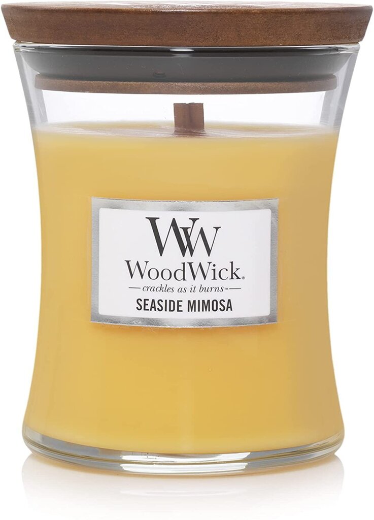WoodWick lõhnaküünal Seaside Mimosa, 85 g hind ja info | Küünlad, küünlajalad | kaup24.ee