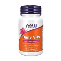 Toidulisand Multivitamiini-mineraalide kompleks Now Daily Vits™, 30 kapslit hind ja info | Vitamiinid, toidulisandid, preparaadid tervise heaoluks | kaup24.ee