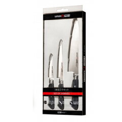 Samura PRO-S компл. из 3-ёх ножей: Paring 88mm / Utility 145mm / European Chef's 200mm из AUS 8 Японской стали 58 HRC цена и информация | Ножи и аксессуары для них | kaup24.ee