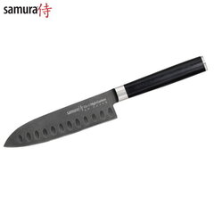 Samura MO-V Stonewash Большой сантоку 5.4''/138mm. 59HRC. из AUS 8 Японской из стали 59 HRC цена и информация | Ножи и аксессуары для них | kaup24.ee