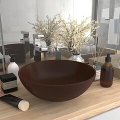 Умывальник для ванной комнаты, керамика, коричневый цена и информация | Раковины | kaup24.ee