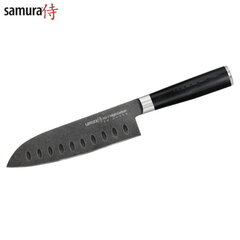 Самый большой сантоку Samura MO-V Stonewash 7.0''/180 мм из AUS 8 японской из стали 59 HRC цена и информация | Ножи и аксессуары для них | kaup24.ee