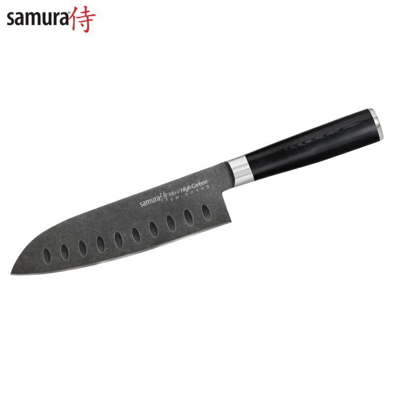 Samura MO-V Stonewash Santoku nuga, 18 cm hind ja info | Noad ja tarvikud | kaup24.ee