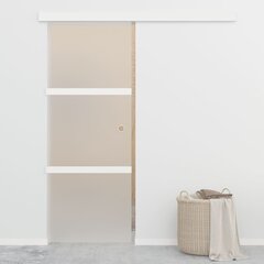 vidaXL lükanduks, pehmed piirajad, ESG-klaas ja alumiinium 76 x 205 cm цена и информация | Межкомнатные двери | kaup24.ee