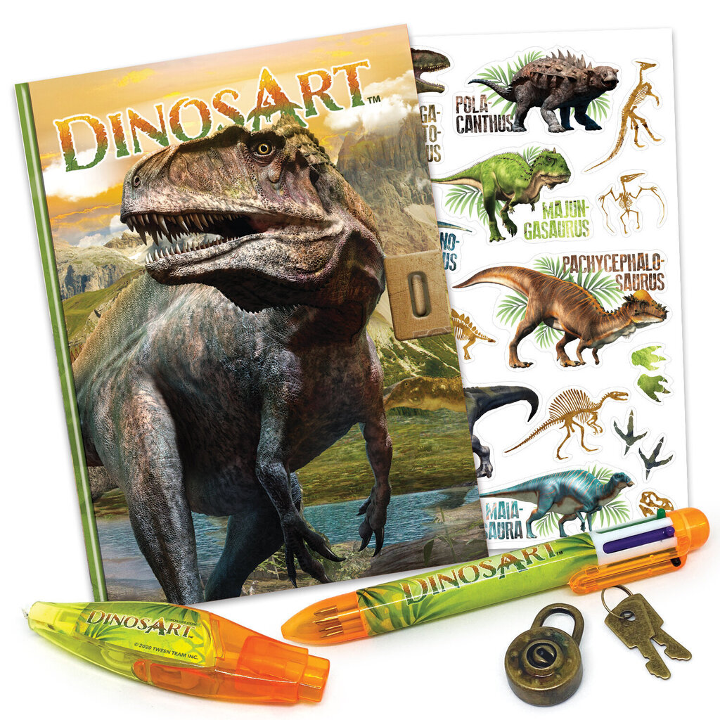 Loominguline komplekt Dinosart Secret Diary, 15053 hind ja info | Vihikud, märkmikud ja paberikaubad | kaup24.ee