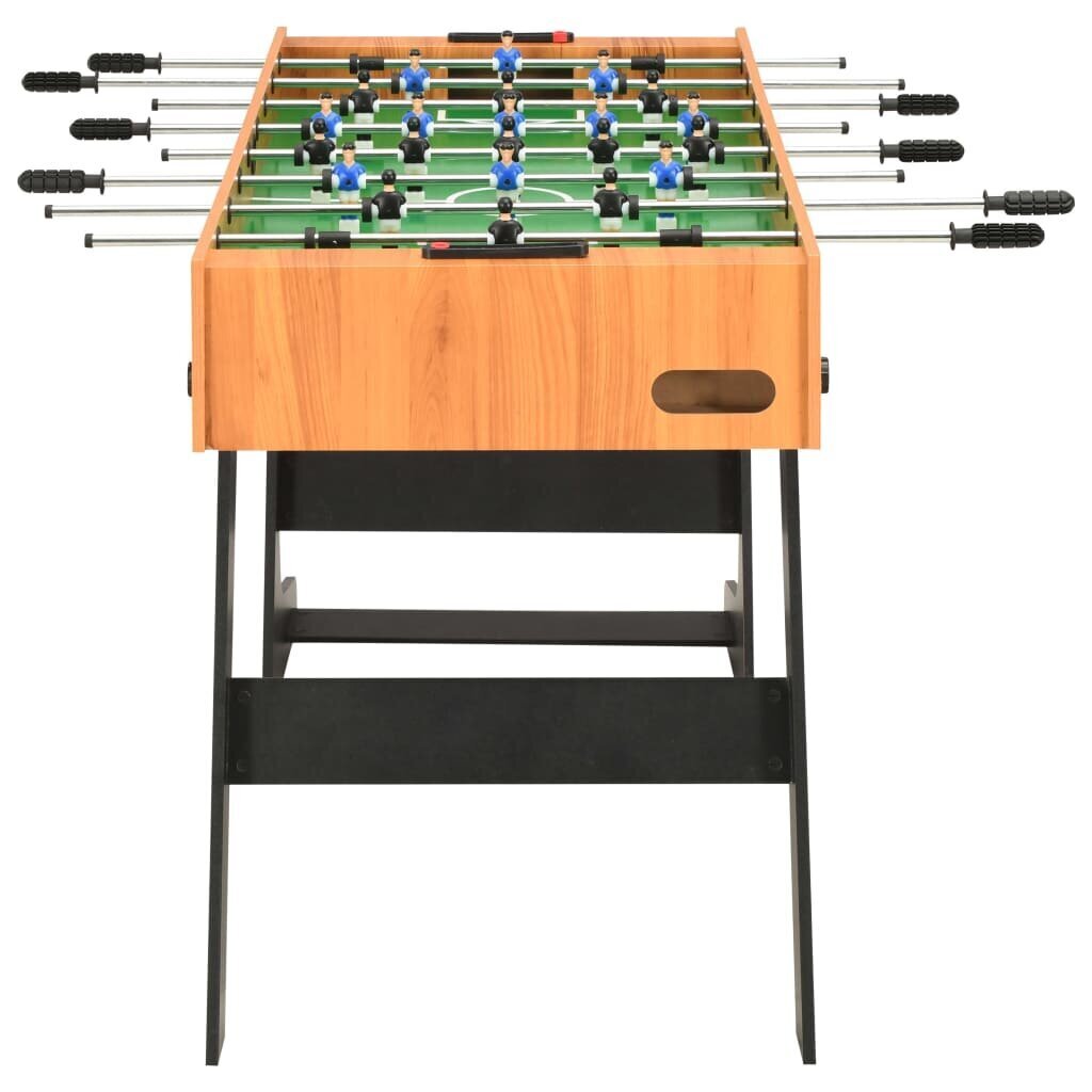 Kokkupandav lauajalgpalli laud vidaXL 121 x 61 x 80 cm, helepruun hind ja info | Lauamängud ja mõistatused | kaup24.ee