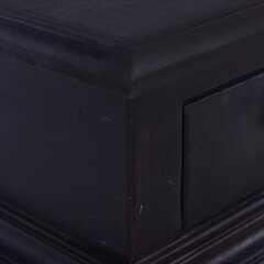vidaXL öökapp, hele must kohv, 35 x 30 x 60 cm mahagonipuit hind ja info | Öökapid | kaup24.ee