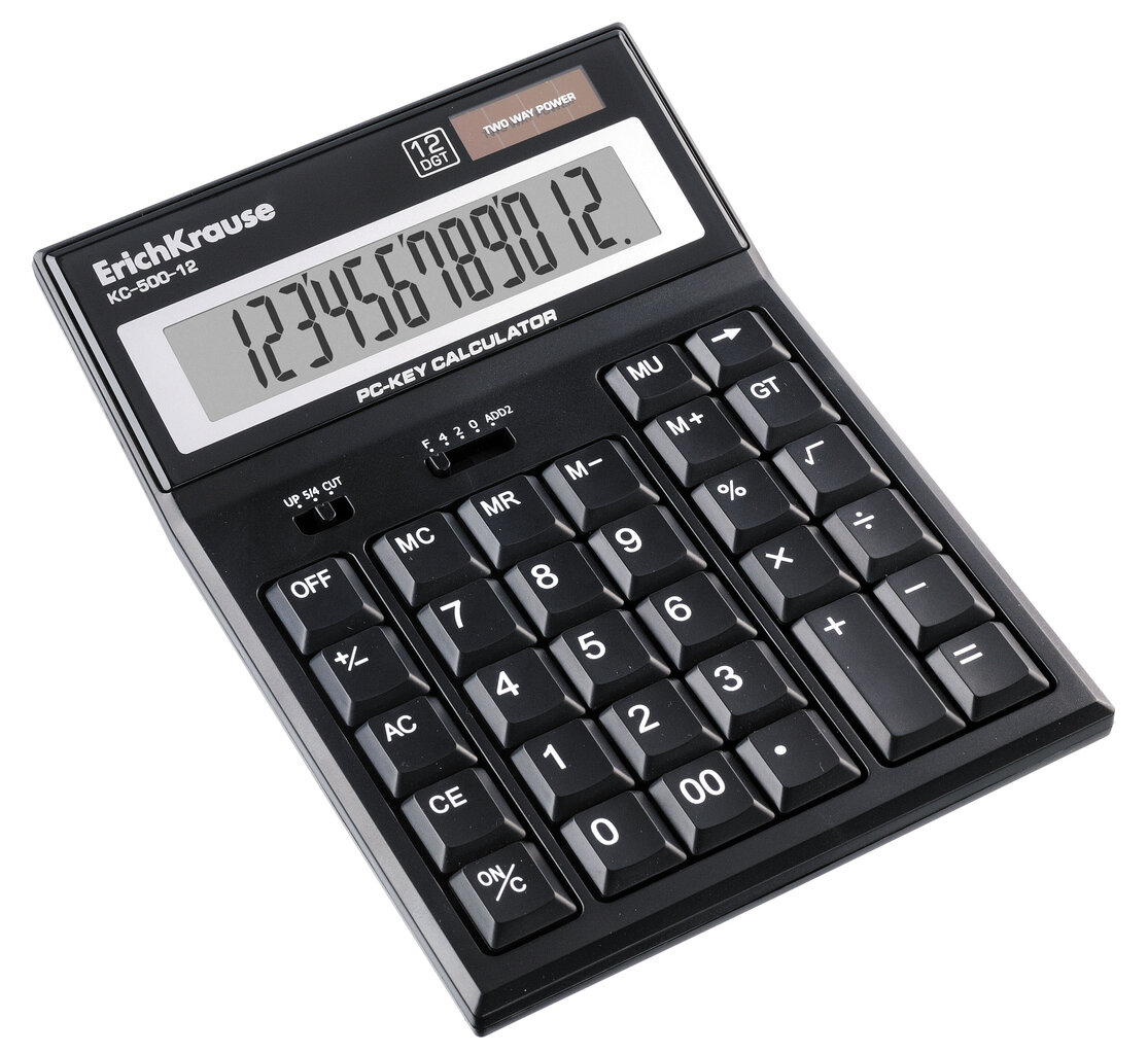 Kalkulaator 12-DIGIT PC-Key KC-500-12, 12 kohta hind ja info | Kirjatarbed | kaup24.ee