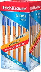Ручка шариковая R-301 Orange, ErichKrause, толщина 0,7мм, кончик синий. цена и информация | Письменные принадлежности | kaup24.ee