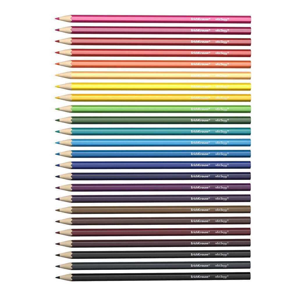 Värvipliiatsid ART BERRY 24 värvi hind ja info | Kunstitarbed, voolimise tarvikud | kaup24.ee