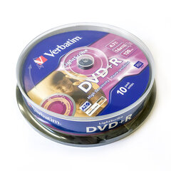 DVD+R Verbatim 16x spindel (10) Lightscribe 10tk pakis hind ja info | Sülearvuti tarvikud | kaup24.ee