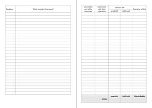 Blankett "Sõidupäevik", 112 lk kõvakaas, kaardiköide цена и информация | Канцелярские товары | kaup24.ee