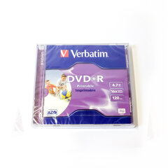 DVD+R Verbatim 16x 4,7GB Printable цена и информация | Охлаждающие подставки и другие принадлежности | kaup24.ee