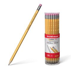 Harilik pliiats kummiga AMBER 101 HB, plasttopsis hind ja info | Kirjatarbed | kaup24.ee