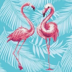 Teemantmosaiik Flamingo Duo, 37 x 65 hind ja info | Teemantmaalid, teemanttikandid | kaup24.ee