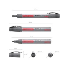 Marker, pastamarker PT-350 PAINT hõbedane kooniline цена и информация | Смягчает воду и защищает Вашу посудомоечную машину от извести. | kaup24.ee