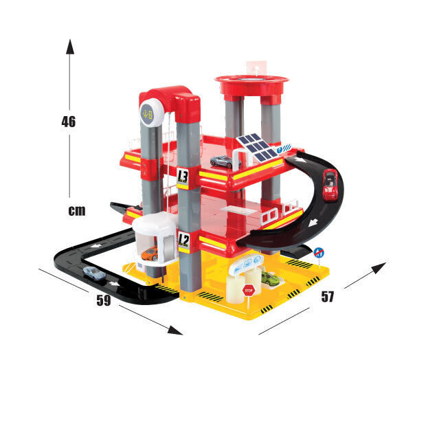 Kolmekorruseline garaaž Mochtoys, 11926 hind ja info | Poiste mänguasjad | kaup24.ee