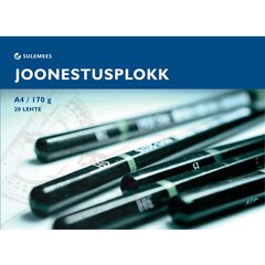 Joonestusplokk A4, 170 g, 20 lehte цена и информация | Тетради и бумажные товары | kaup24.ee