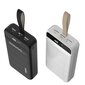 Akupank Dudao 30000 mAh 3x USB, LED lambiga, valge (K8s+ white) hind ja info | Akupangad | kaup24.ee