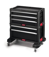 Ящик для инструментов с 5 ящиками на колесах Drawers Tool Chest Set  цена и информация | Ящики для инструментов, держатели | kaup24.ee