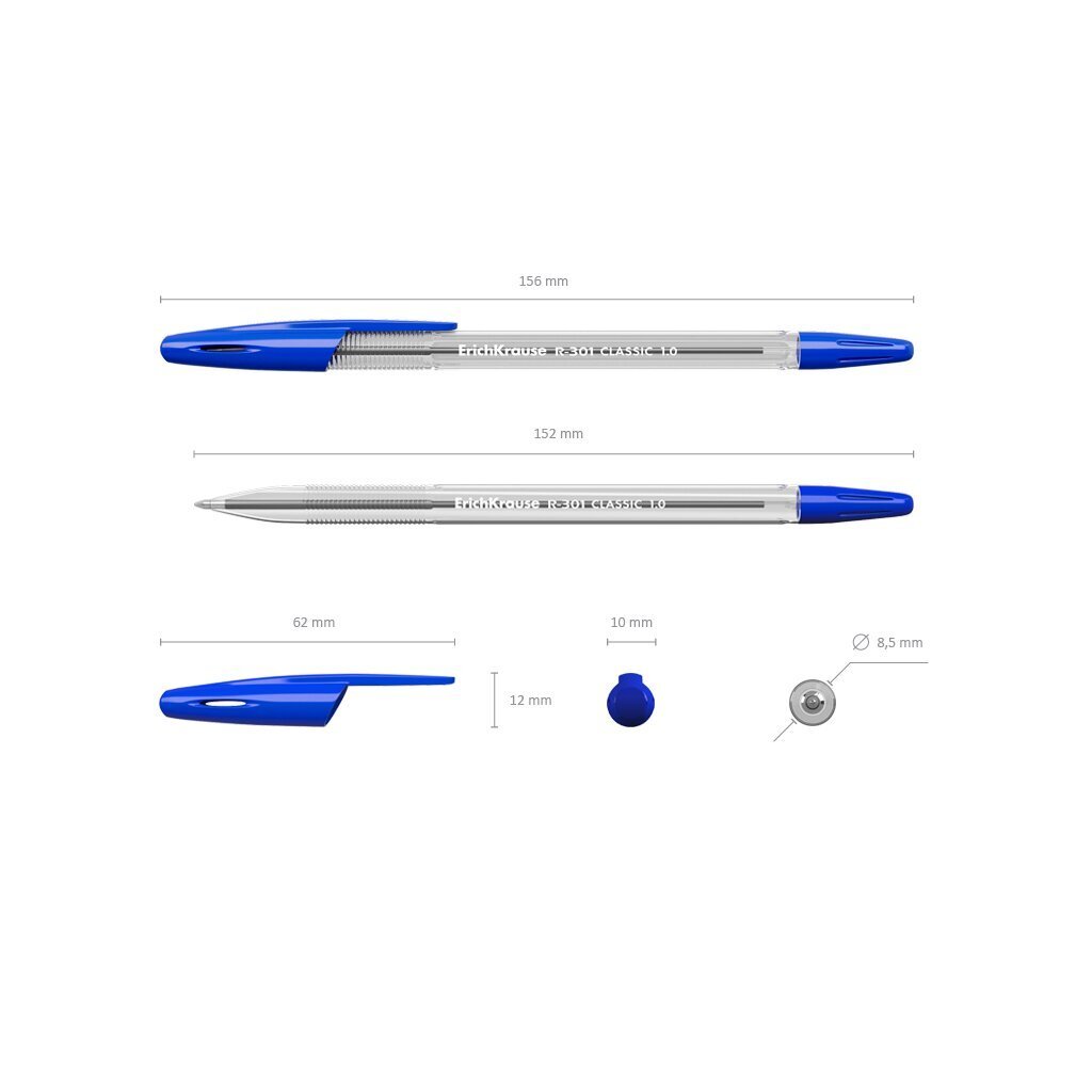 Pastapliiats R-301 CLASSIC 1.0 Stick, sinine hind ja info | Kirjutusvahendid | kaup24.ee