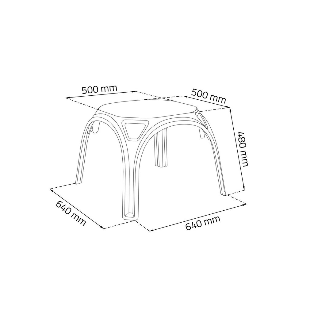 Plastikust lastelaud Kids Table, roheline hind ja info | Laste lauad ja toolid | kaup24.ee