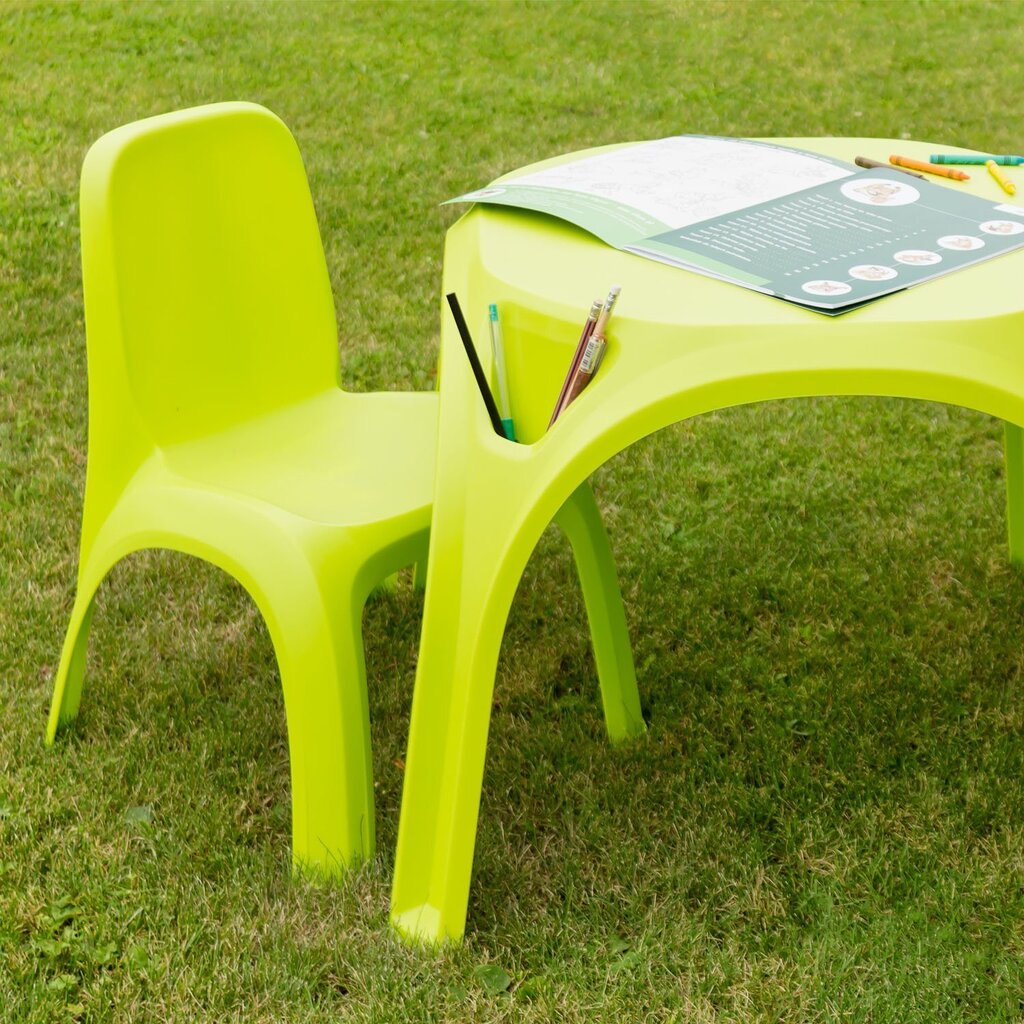 Plastikust lastelaud Kids Table, roheline цена и информация | Laste lauad ja toolid | kaup24.ee