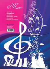 Spiraalkaustik "Music", A4, 50 lehte, perfo + augud цена и информация | Тетради и бумажные товары | kaup24.ee