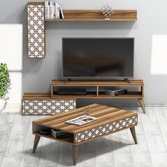 Комплект мебели для гостиной Kalune Design 845(XVIII), коричневый цена и информация | Секции | kaup24.ee