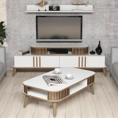 Комплект мебели для гостиной Kalune Design 845(XXV), белый цена и информация | Секция КАЛАБРИНИ I, белая | kaup24.ee