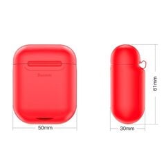 Чехол Apple Airpods Baseus (WIAPPOD-09), красный цена и информация | Наушники | kaup24.ee
