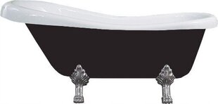 Akrüülvann Mexen Retro, black/white+chrome, 170x75 cm цена и информация | Ванны | kaup24.ee