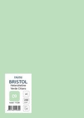 Kartong Bristol A3/200gr, heleroheline (09), 20 lehte pakis hind ja info | Kirjatarbed | kaup24.ee