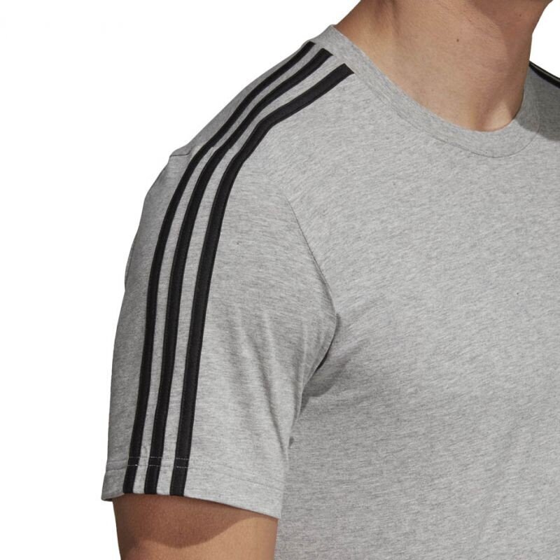 Adidas Essentials 3 Stripes Tee meeste t-särk, hall hind ja info | Meeste spordiriided | kaup24.ee