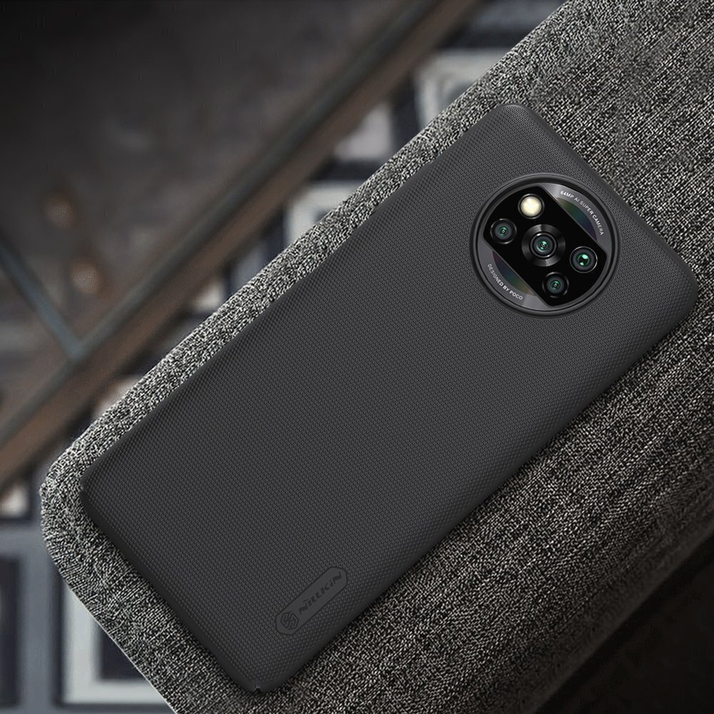 Telefoniümbris Nillkin Super Frosted Shield sobib Xiaomi Poco X3 NFC / X3 Pro, must цена и информация | Telefoni kaaned, ümbrised | kaup24.ee