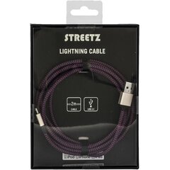 Streetz IPLH-240, USB-A/Lightning, 2 m hind ja info | Mobiiltelefonide kaablid | kaup24.ee