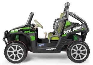 Двухместный детский электрический багги Peg Perego Polaris Ranger RZR Green Shadow 24V, зеленый цена и информация | Электромобили для детей | kaup24.ee