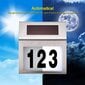 Valgustatud päikeseenergial töötava maja numbrimärk hind ja info | Postkastid, majade numbrid | kaup24.ee